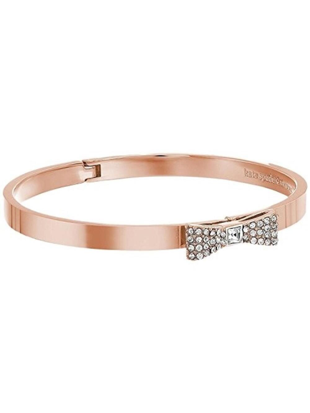 Kate Spade Ready Set Bow Bangle Bracelet Rose GoldTone O0RU1567